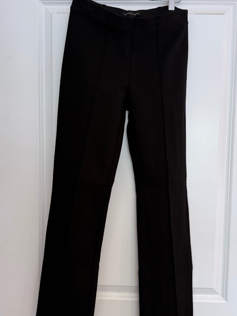 Banana Republic Black straight leg flat front trouser/Pant Womens Size small